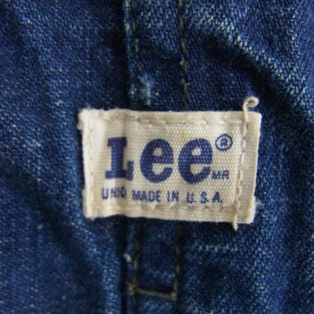 Lee リー USA製 70s M.R.マーク 91-J デニム カバーオール インディゴブルー系 サイズ表記無【中古】
