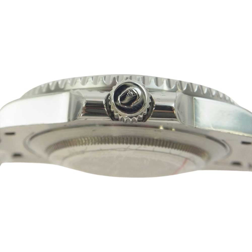 A BATHING APE アベイシングエイプ 23AW TYPE 2 BAPEX M クォーツ 防水性能 腕時計 シルバー系 グリーン系【新古品】【未使用】【中古】