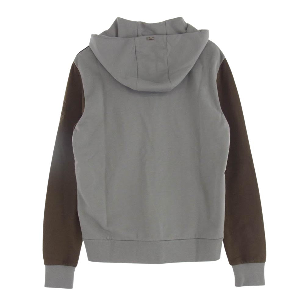 Herno ヘルノ JC0012U ジップ アップ パーカー フーディー バイカラー ワッペン マルチカラー系 50【極上美品】【中古】