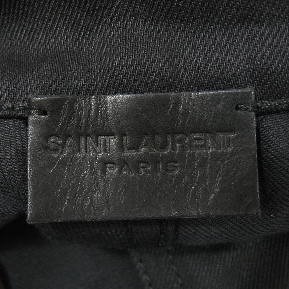 SAINT LAURENT サンローラン 638498 YO500 ブラックデニム スキニーパンツ サイズ27 ブラック系 27【中古】