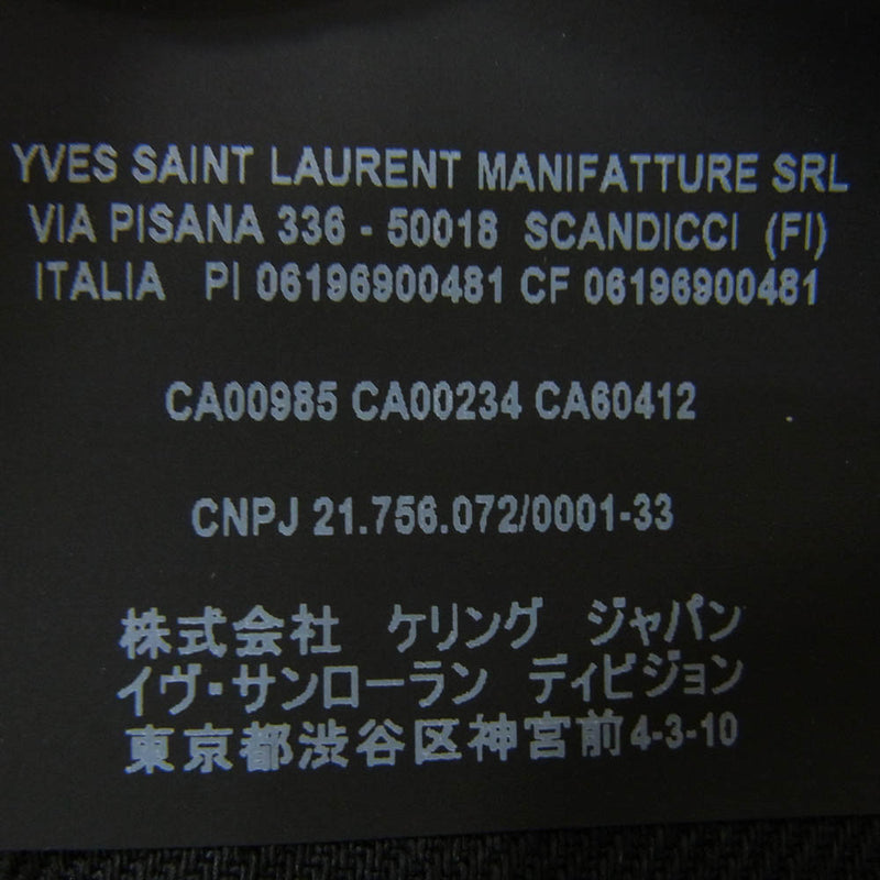 SAINT LAURENT サンローラン 638498 YO500 ブラックデニム スキニーパンツ サイズ27 ブラック系 27【中古】