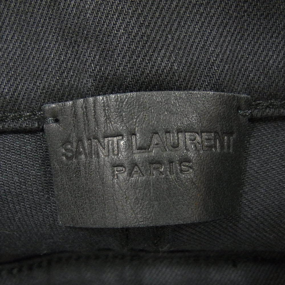 SAINT LAURENT サンローラン 638498 YO500 ブラックデニム スキニーパンツ サイズ27 ブラック系 27【極上美品】【中古】