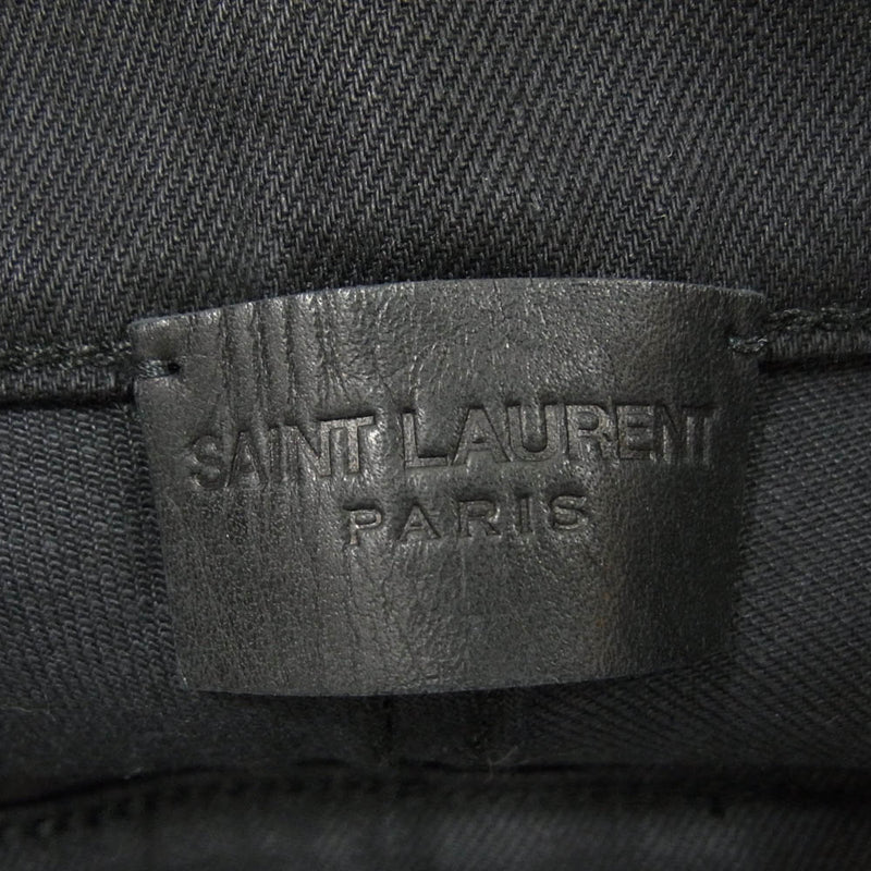 SAINT LAURENT サンローラン 638498 YO500 ブラックデニム スキニーパンツ サイズ27 ブラック系 27【極上美品】【中古】