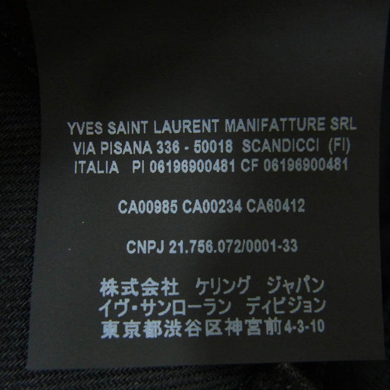 SAINT LAURENT サンローラン 638498 YO500 ブラックデニム スキニーパンツ サイズ27 ブラック系 27【極上美品】【中古】