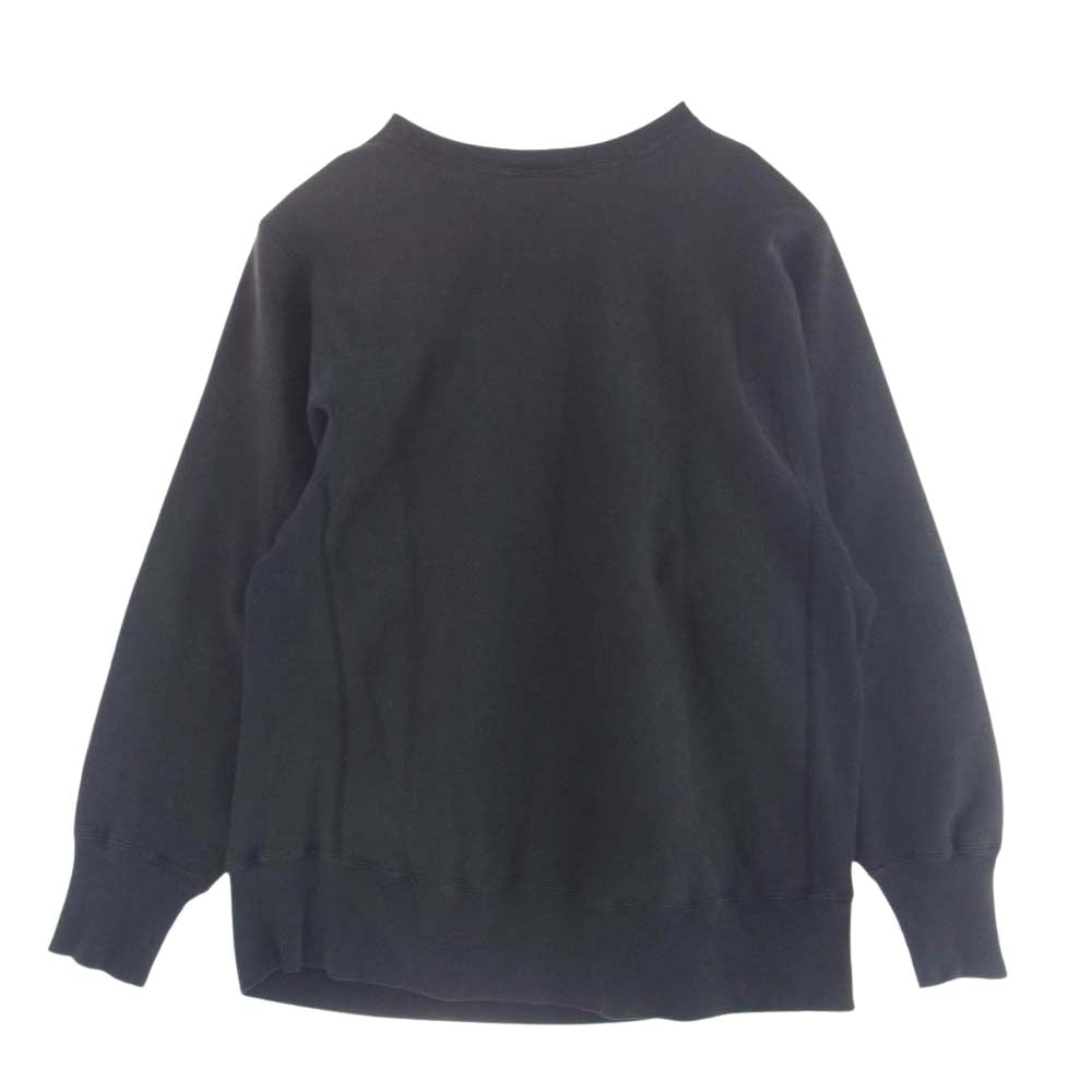 Champion チャンピオン 90s 後期 REVERSE WEAVE GOLDEN GOPHER HOCKEY リバースウィーブ 刺繍 ワッペン クルーネック 長袖 スウェット トレーナー ダークグレー系 L【中古】
