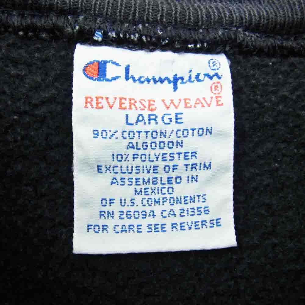 Champion チャンピオン 90s 後期 REVERSE WEAVE GOLDEN GOPHER HOCKEY リバースウィーブ 刺繍 ワッペン クルーネック 長袖 スウェット トレーナー ダークグレー系 L【中古】