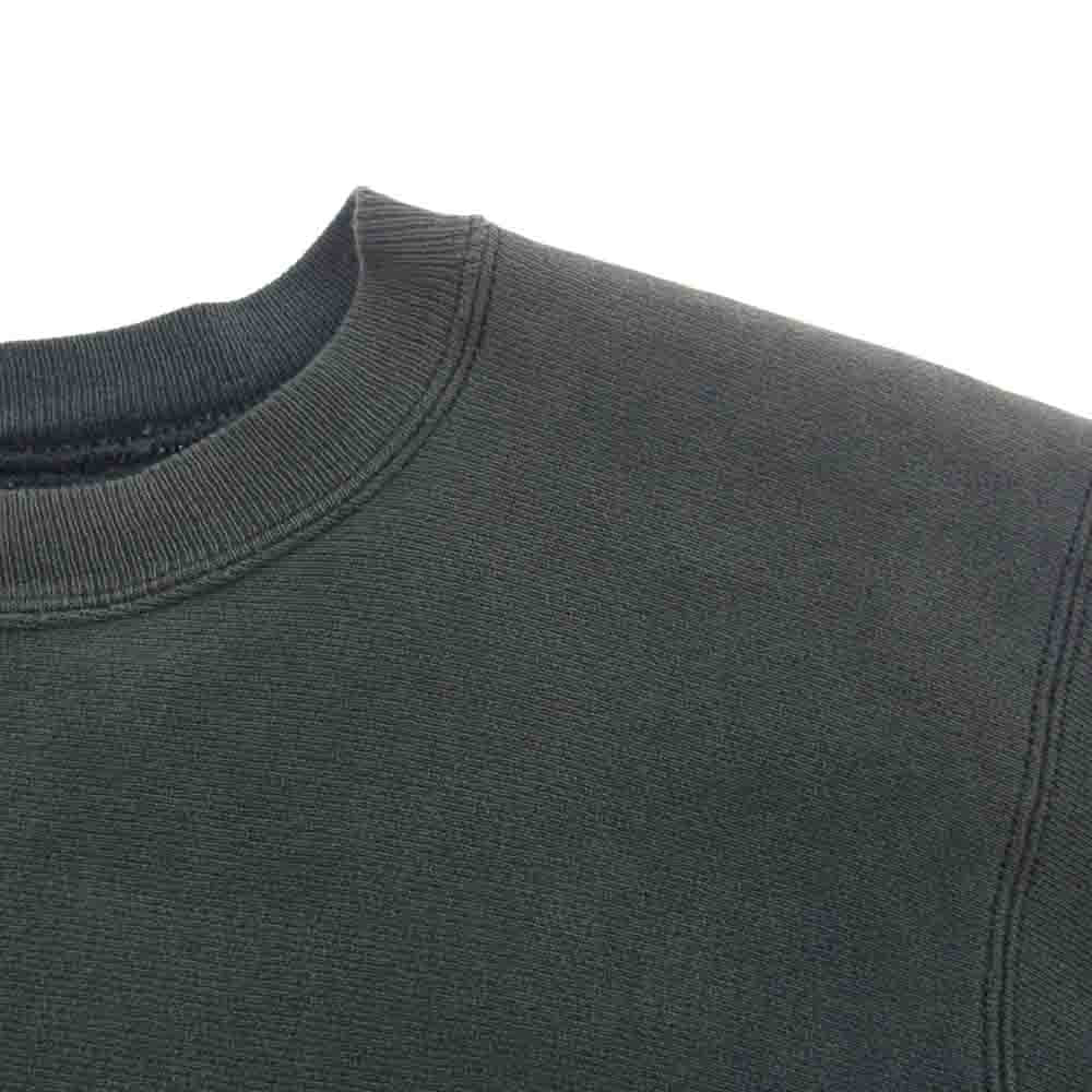Champion チャンピオン 90s 後期 REVERSE WEAVE GOLDEN GOPHER HOCKEY リバースウィーブ 刺繍 ワッペン クルーネック 長袖 スウェット トレーナー ダークグレー系 L【中古】