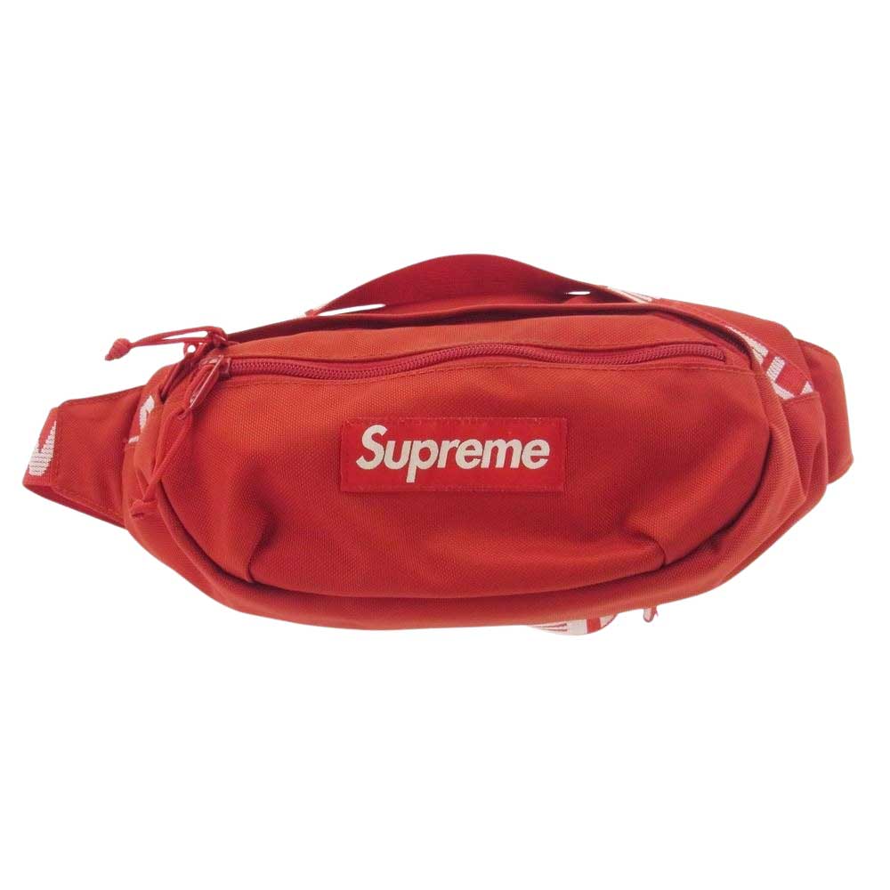 Supreme シュプリーム 18SS Waist bag BOX LOGO ボックスロゴ ウエストバッグ ポーチ ショルダーバッグ レッド系【中古】