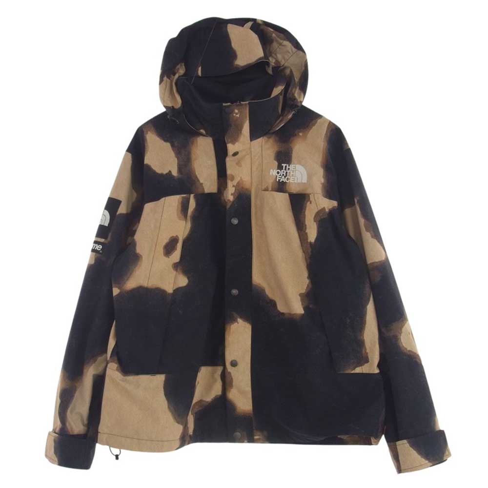 Supreme シュプリーム 21AW NP52100I × The North Face Bleached Denim Print Mountain Jacket ノースフェイス ブリーチド デニム マウンテン ジャケット マルチカラー系 L【美品】【中古】