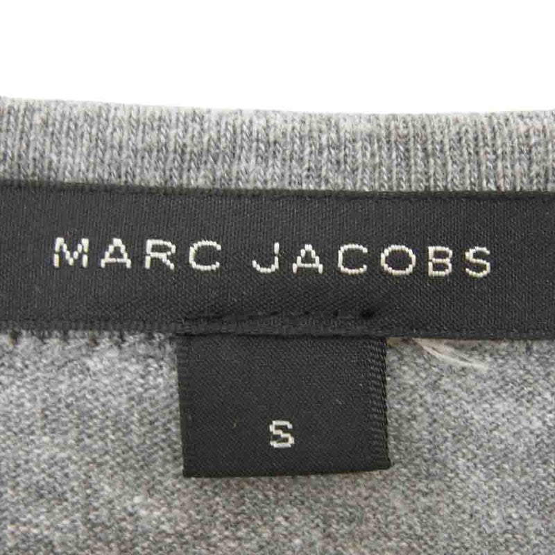 MARC JACOBS マークジェイコブス フロント プリント コットン 半袖 Tシャツ グレー系 S【中古】