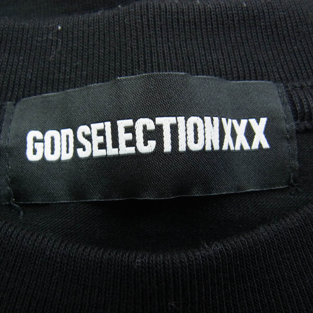 GOD SELECTION XXX ゴッドセレクション 21SS × ANTI SOCIAL SOCIAL CLUB アンチソーシャルソーシャルクラブ LOGO ロゴ Tシャツ ブラック系 M【中古】