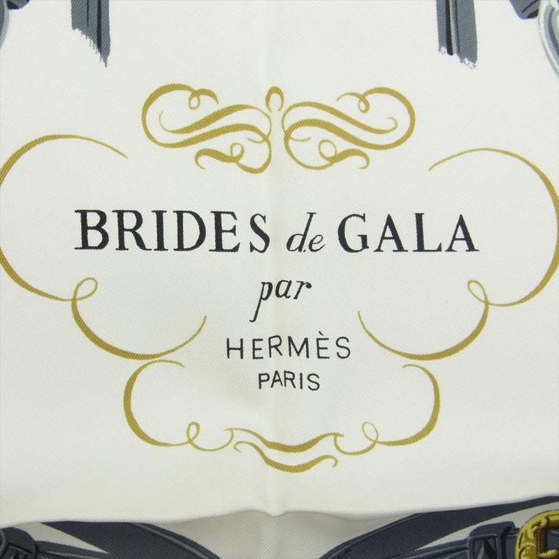 HERMES エルメス カレ90 BRIDES de GALA 式典用馬勒 シルク100% スカーフ ピンク系【中古】