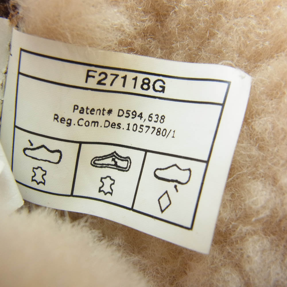 UGG アグ CLASSIC SHORT PATCHWORK FLUFF クラシック ショート パッチワーク フラッフ ブーツ ブラウン系 23cm【中古】