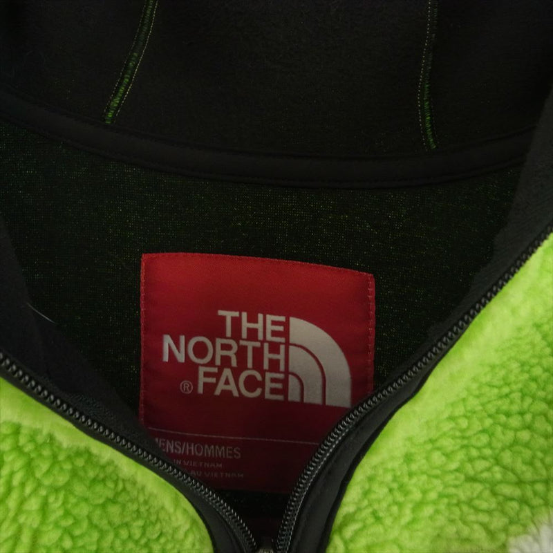 Supreme シュプリーム 20AW The North Face ノースフェイス S Logo Hooded Fleece Jacket  Lime Sロゴ フリース ジャケット ライム グリーン系 M【中古】