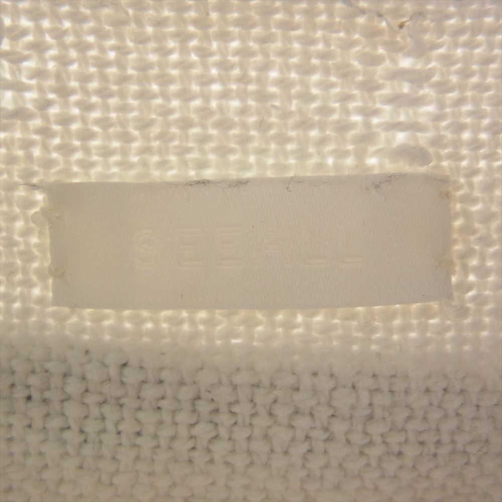 シーオール SAM03 SH384 ESSENTIAL SHIRTS ストライプ シャツ ホワイト系 48【中古】