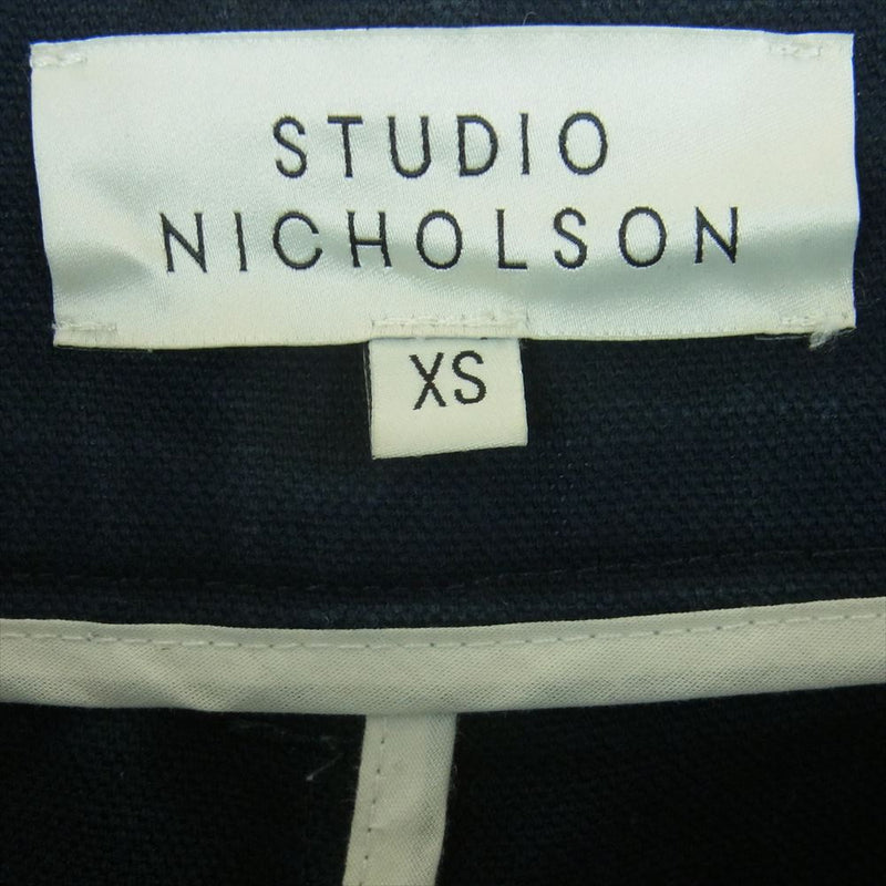 STUDIO NICHOLSON スタジオニコルソン SNM-009 VOLUME PANT ボリューム パンツ イギリス製 ダークネイビー系 XS【中古】