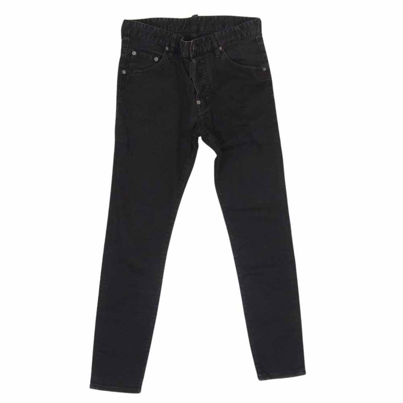 DSQUARED2 ディースクエアード 21AW S74LB0991 スリム ストレッチ デニム パンツ ブラック系 44【中古】