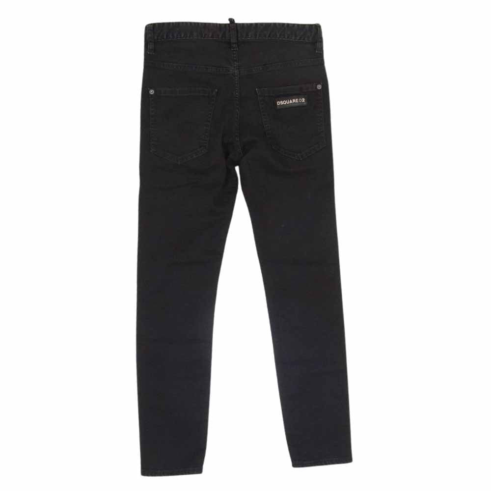 DSQUARED2 ディースクエアード 21AW S74LB0991 スリム ストレッチ デニム パンツ ブラック系 44【中古】