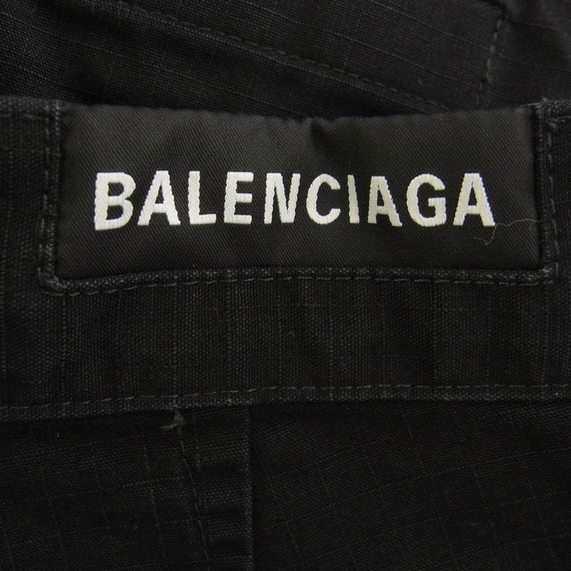 BALENCIAGA バレンシアガ 22AW 699613 TKP27 マルチポケット カーゴ ロング パンツ ブラック系 XS【中古】