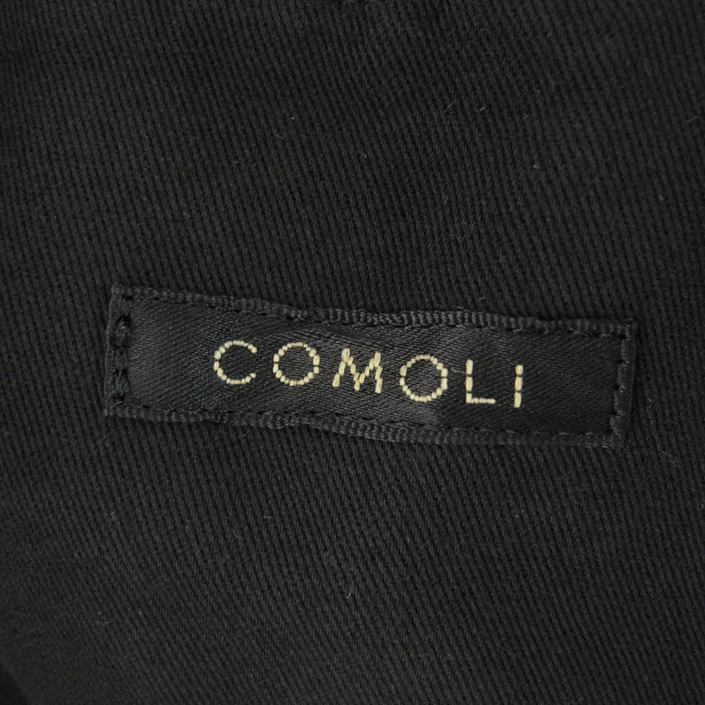COMOLI コモリ 24AW A03-01004 製品染めジャケット ブラック系 3 COMOLI コモリ 24AW A03-01004 製品染めジャケット ブラック系 3
