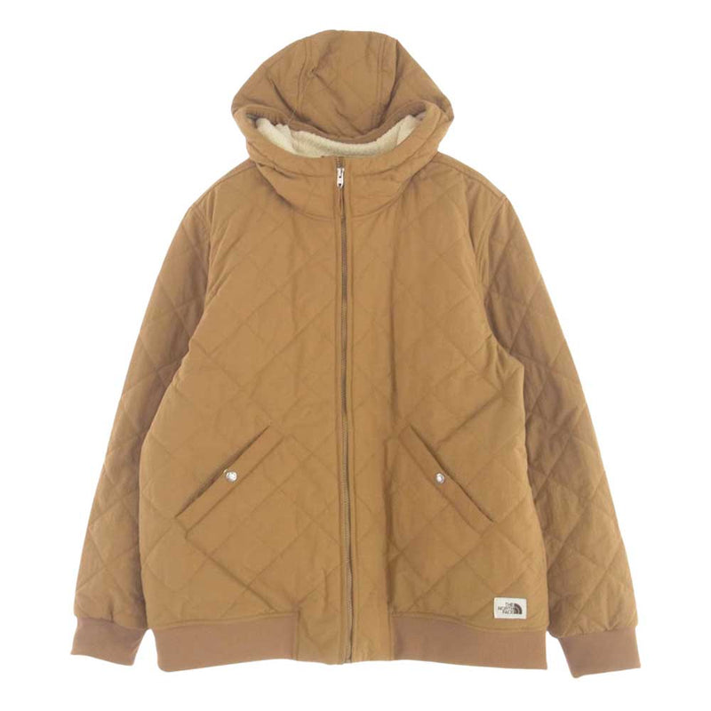 THE NORTH FACE ノースフェイス NF0A4QZO CUCHILLO INSULATED FULL ZIP HOODIE クチーロ フルジップジャケット キルティング ジャケット ブラウン系 XL【中古】