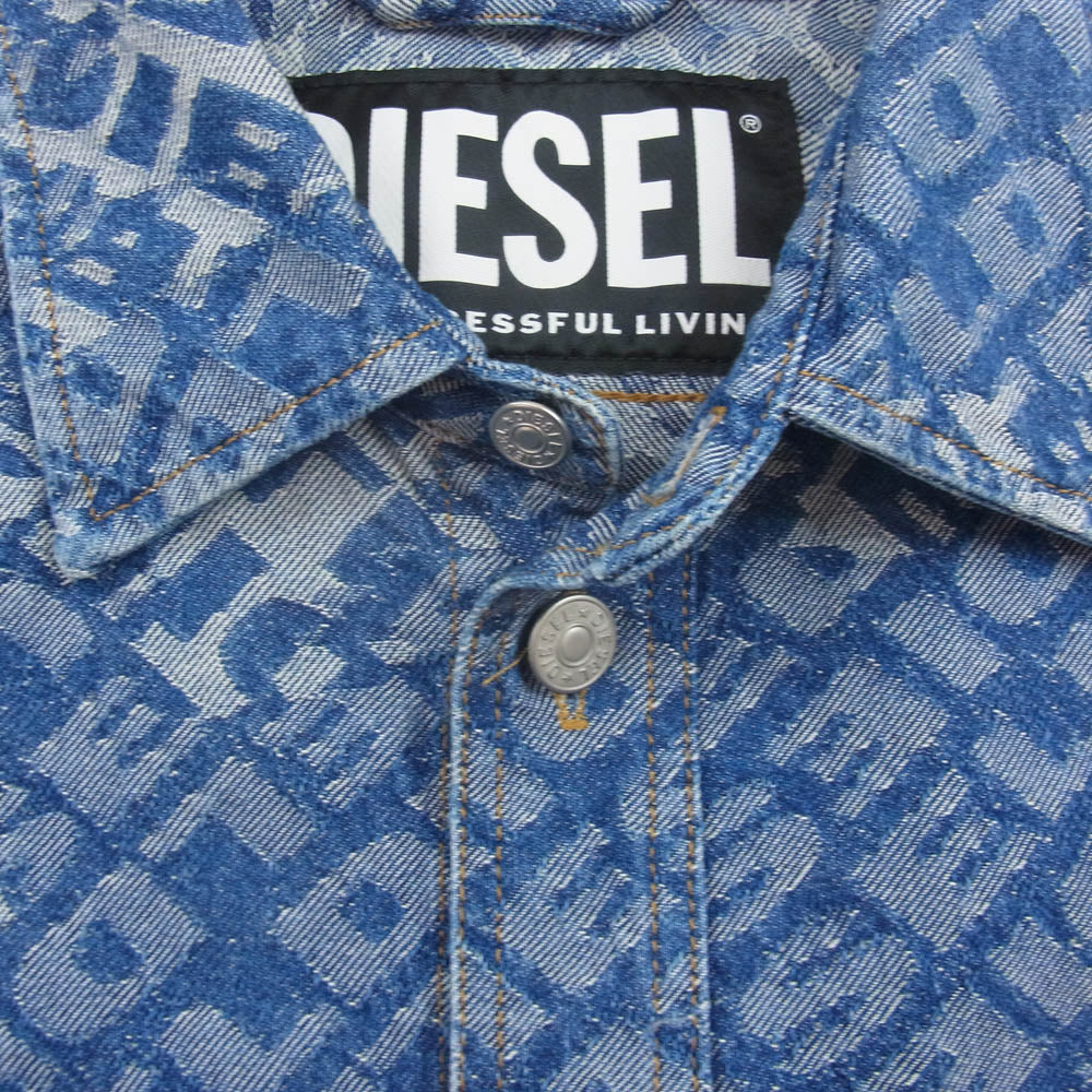 DIESEL D-ROXY CAMICIA シャツジャケット メンズ M DIESEL ディーゼル D-ROXY CAMICIA ブランディング ロゴ デニム