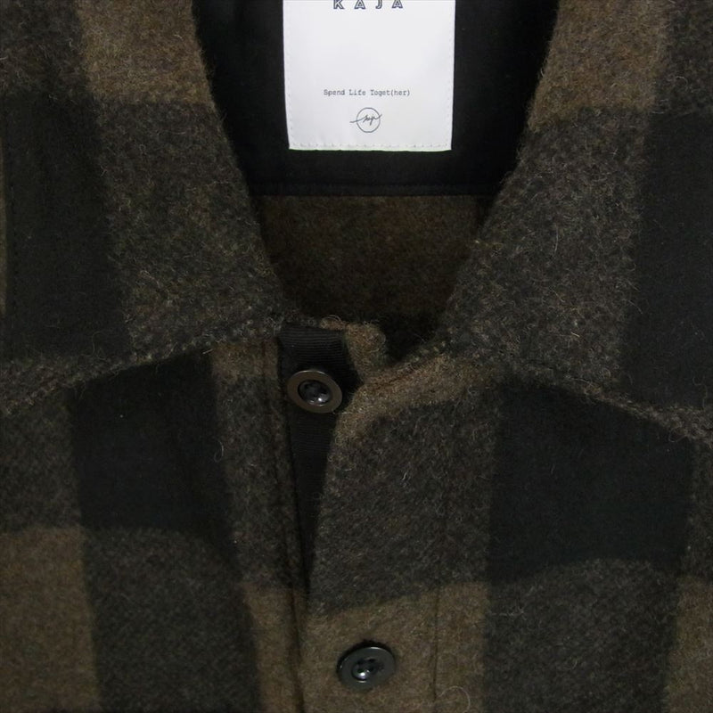 カジャ 20210423 WOOL BUFFALO CHECK CPO JACKET ウール バッファロー チェック CPO ジャケット グレー系 3【中古】