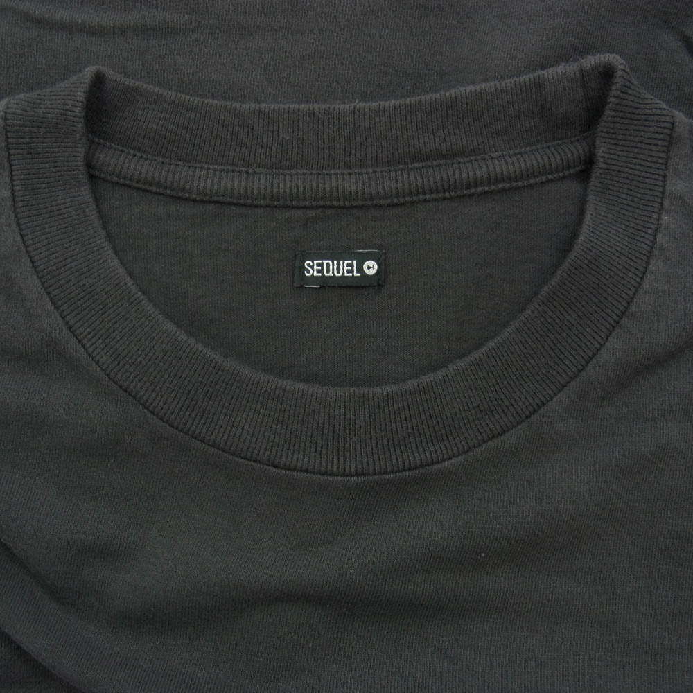 SEQUEL シークエル 22SS SQ-22SS-ST-08 ELIZABETH Tee エリザベス 半袖 Tシャツ ブラック系 ヴィンテージブラック XL【新古品】【未使用】【中古】