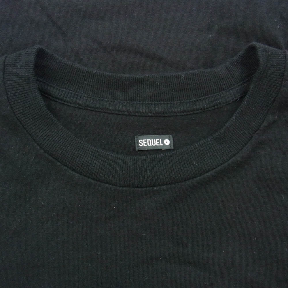 SEQUEL シークエル 22SS BLACK プリント 半袖 Tシャツ ブラック系 XL【中古】