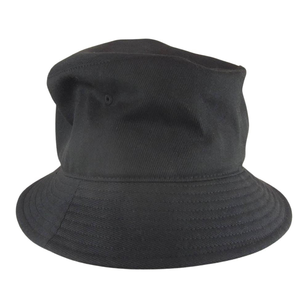 SEQUEL シークエル 23SS SQ-23SS-HT-01 BUCKET HAT ロゴ バケット ハット 帽子 ブラック ブラック系 59cm【新古品】【未使用】【中古】