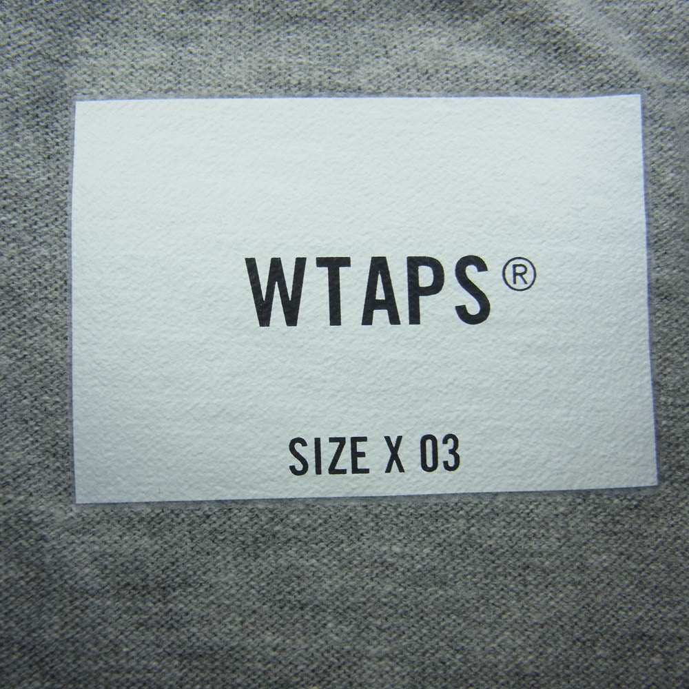 WTAPS ダブルタップス 23SS 231ATDT-CSM40 AII SS COTTON LEAGUE アイアイ ショートスリーブ コットン リーグ Tシャツ グレー系 03【中古】