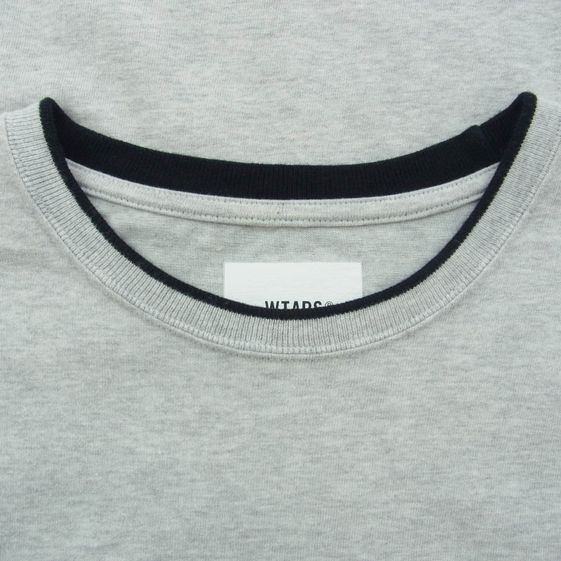 WTAPS ダブルタップス 24SS 241ATDT-CSM33 MOLT SS  COTTON SIGN モルト 半袖 Tシャツ カットソー グレー系 03【中古】