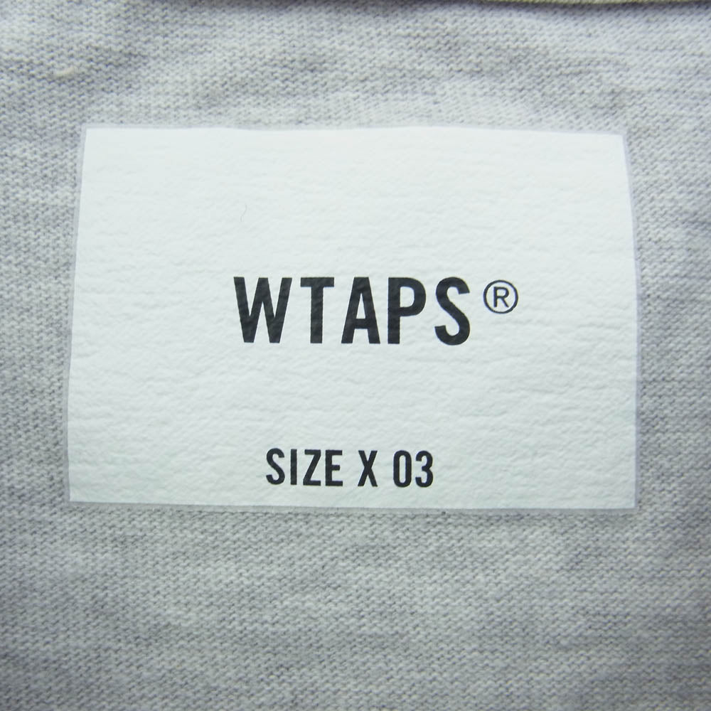 WTAPS ダブルタップス 24SS 241ATDT-CSM33 MOLT SS  COTTON SIGN モルト 半袖 Tシャツ カットソー グレー系 03【中古】