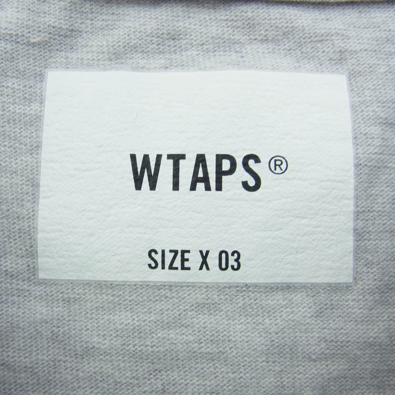 WTAPS ダブルタップス 24SS 241ATDT-CSM33 MOLT SS  COTTON SIGN モルト 半袖 Tシャツ カットソー グレー系 03【中古】