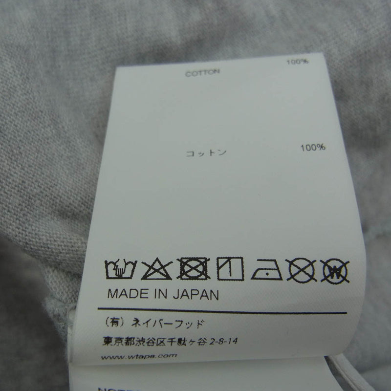 WTAPS ダブルタップス 24SS 241ATDT-CSM33 MOLT SS  COTTON SIGN モルト 半袖 Tシャツ カットソー グレー系 03【中古】