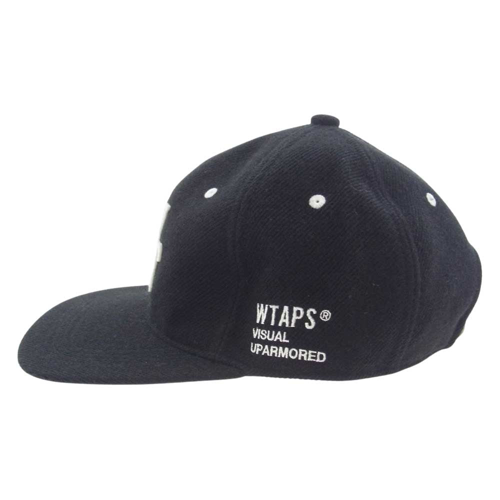 WTAPS ダブルタップス 24SS 241HCDT-HT04 T-6H CAP ウール ロゴ キャップ ブラック ブラック系【極上美品】【中古】