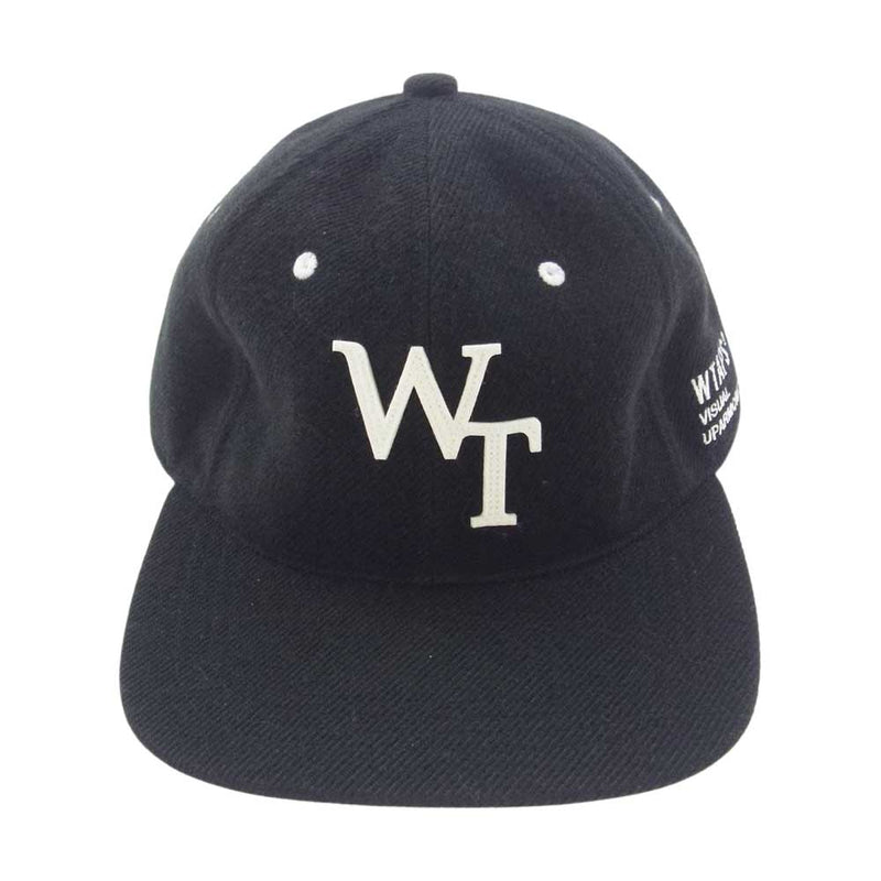 WTAPS ダブルタップス 24SS 241HCDT-HT04 T-6H CAP ウール ロゴ キャップ ブラック ブラック系【極上美品】【中古】