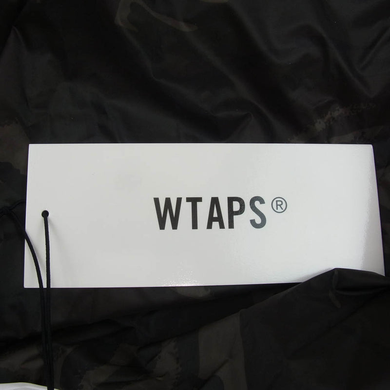 WTAPS ダブルタップス 23AW 232BRDT-JKM02 TRACK JACKET NYLON TAFFETA TEXTILE トラック ナイロン ジャケット ジップアップ カモ柄 カーキ系 03【新古品】【未使用】【中古】