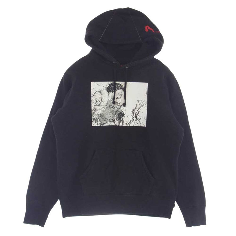 Supreme シュプリーム × AKIRA アキラ 17AW Patches Hooded Sweatshirt プリント パーカー S ブラック系 S【中古】