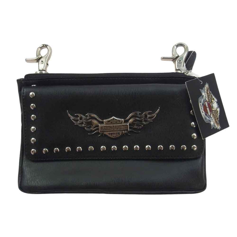 HARLEY DAVIDSON ハーレーダビッドソン 99419-09VW WOMENS LEATHER HIP BAG レディース レザー ヒップ バッグ ブラック系【新古品】【未使用】【中古】