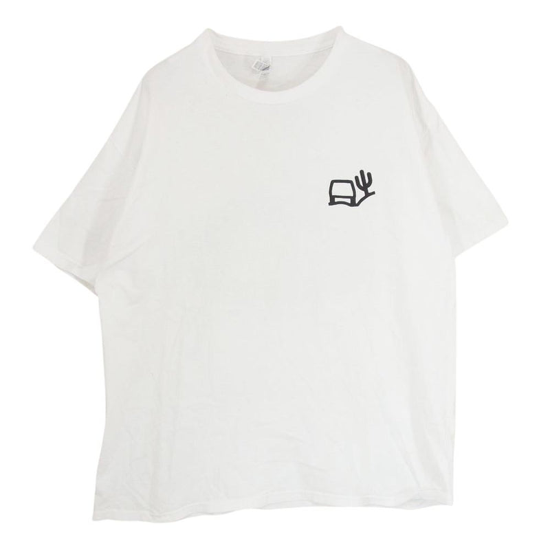 ミンナノ American Apparel アメリカンアパレルボディ バックプリント ロゴ 半袖 クルーネック Tシャツ ホワイト系 2XL【中古】