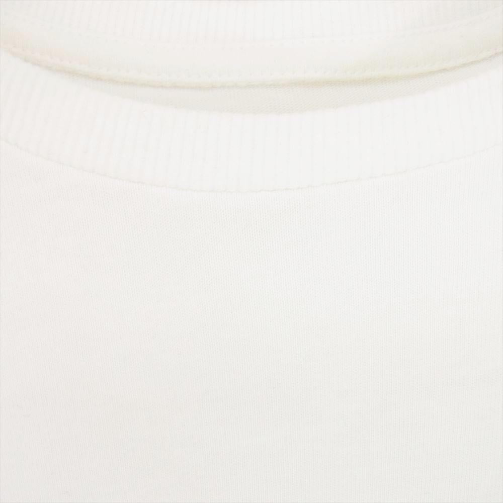 ピザ二スタ グラフィック 長袖 クルーネック Tシャツ ホワイト系 L【中古】
