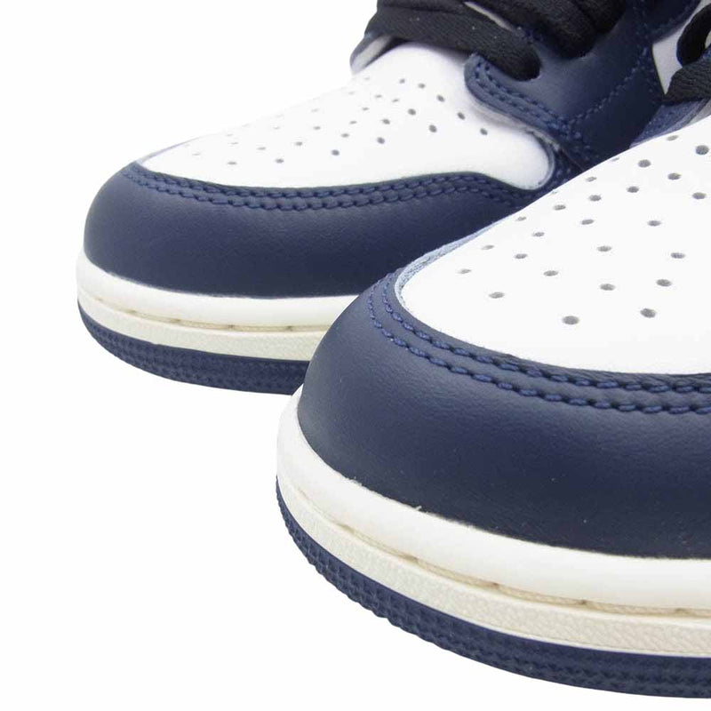 NIKE ナイキ DZ5485-401 Air Jordan 1 Retro High OG Midnight Navy エアジョーダン1 レトロ ハイ OG ミッドナイト ネイビー ハイカット スニーカー ネイビー系 ホワイト系 27cm【極上美品】【中古】