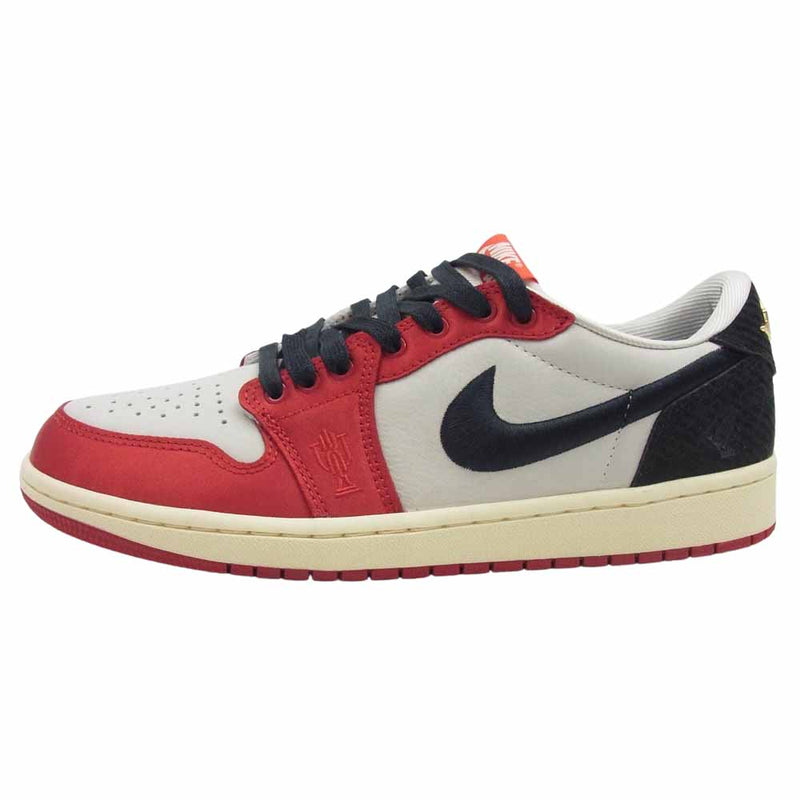 NIKE ナイキ FN0432-100 Trophy Room × Nike Air Jordan 1 Low OG トロフィールーム  エアジョーダン1 ロー OG ローカット スニーカー レッド系 ブラック系 ホワイト系 26.5cm【極上美品】【中古】