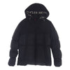 MONCLER モンクレール D20914132085 MONTCLA モンクラー フードロゴ刺繍 袖ロゴワッペン ダウン ジャケット ブラック系 1【極上美品】【中古】