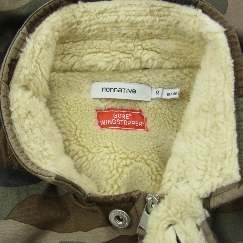 nonnative ノンネイティブ NN-JU3003 FARMER BOA JACKET カモフラ ファーマ― ボア ジャケット カーキ系 ブラウン系 2【中古】