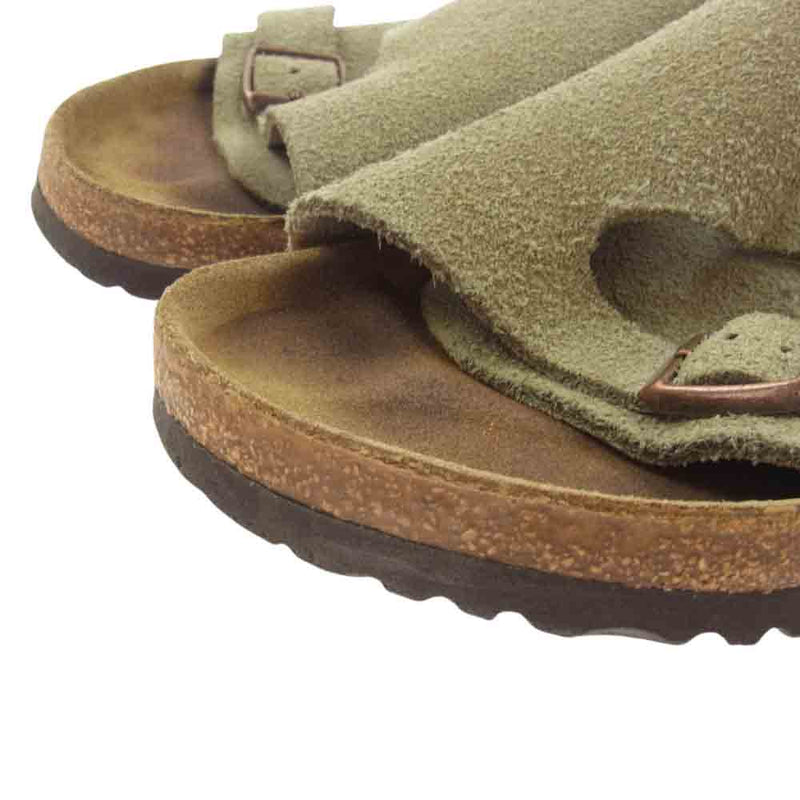 BIRKENSTOCK ビルケンシュトック ZURICH チューリッヒ スエード ダブルモンク サンダル ベージュ系 42【中古】