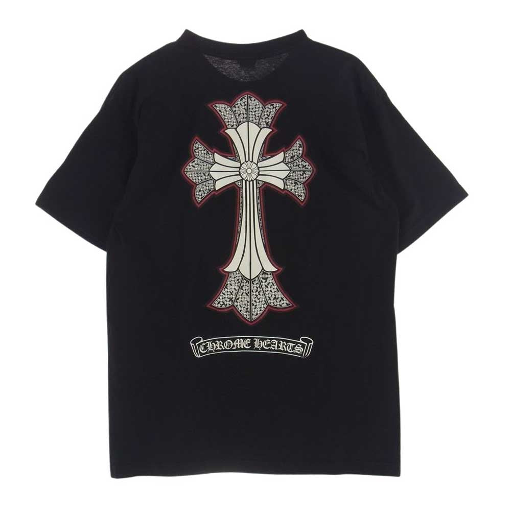 CHROME HEARTS クロムハーツ（原本無） USA CH W CROSS SSTEE CHW 半袖 クロスプリント Tシャツ ブラック系 L【中古】