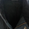 Barbour バブアー 3ワラント 黒タグ キルティング スタンドカラー 襟コーデュロイ 裏地フリース フルジップ ジャケット ブラック系 L【中古】