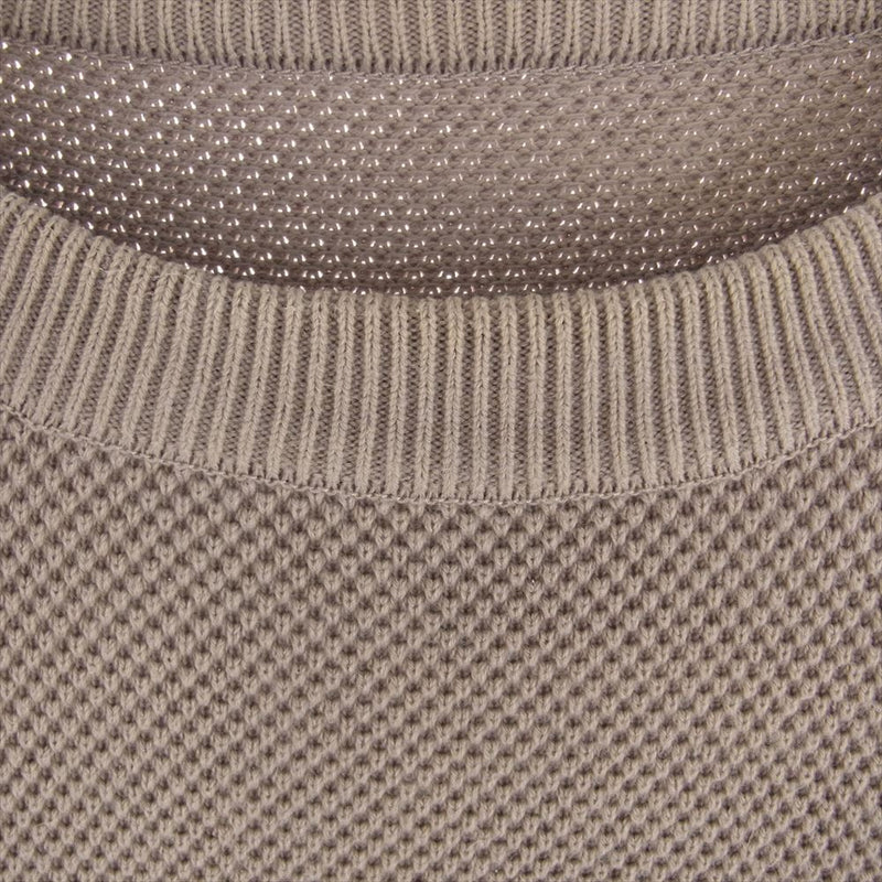 crepuscule クレプスキュール 1803-001 MOSS STITCH P/O モス ステッチ クルーネック ニット ベージュ ベージュ系 1【中古】